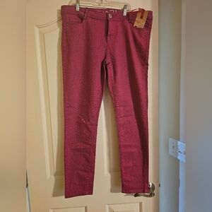 NWT fuchsia denim pants